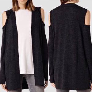 All Saints Neri Merino Wool Cardigan